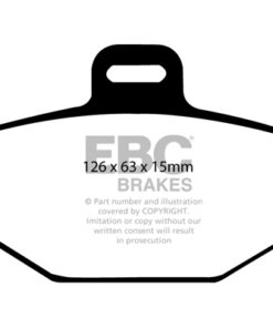 EBC Ultimax OEM Replacement Brake Pad Set DP1190 [Rear] - Image 2