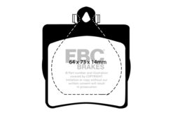 EBC Ultimax OEM Replacement Brake Pad Set DP1191 [Rear] - Image 2