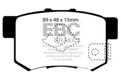 EBC Ultimax OEM Replacement Brake Pad Set DP1193/2 [Rear] - Image 2