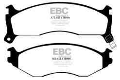 EBC Ultimax OEM Replacement Brake Pad Set DP1194 [Front] - Image 2