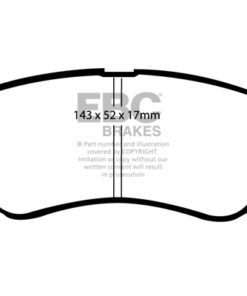 EBC Greenstuff 2000 Brake Pad Set (FRONT) DP21196 - Image 2
