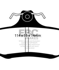 EBC Ultimax OEM Replacement Brake Pad Set DP1197 [Rear] - Image 2