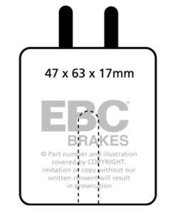 EBC Greenstuff Brake Pads - DP2120 - Image 2