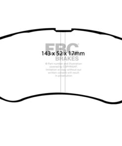 EBC Greenstuff 2000 Brake Pad Set (FRONT) DP21209 - Image 2