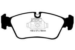 DP41211R EBC Yellowstuff Street and Track Brake Pad Set [Front] - Image 2
