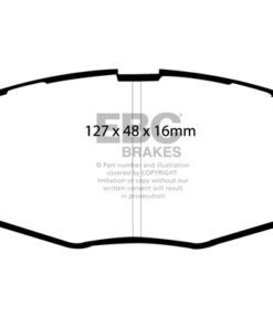 EBC Greenstuff 2000 Brake Pad Set (FRONT) DP21212 - Image 2