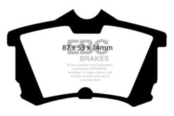EBC Greenstuff 2000 Brake Pad Set (REAR) DP21216 - Image 2