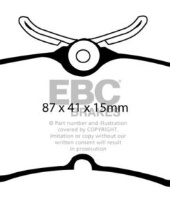 EBC Greenstuff 2000 Brake Pad Set (REAR) DP21218 - Image 2
