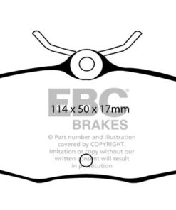 Alternative view of DP41221R EBC Yellowstuff Street and Track Brake Pad Set [Rear]