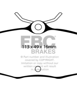 Alternative view of EBC Yellowstuff Brake Pads - DP41221/2R