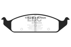 EBC Greenstuff 2000 Brake Pad Set (FRONT) DP21251 - Image 2