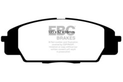 EBC Ultimax OEM Replacement Brake Pad Set DP1254 [Front] - Image 2