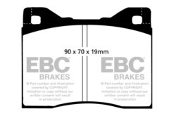 EBC Ultimax OEM Replacement Brake Pad Set DP125/2 [Front] - Image 2