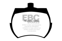 Alternative view of EBC Greenstuff 2000 Brake Pad Set (FRONT) DP2127