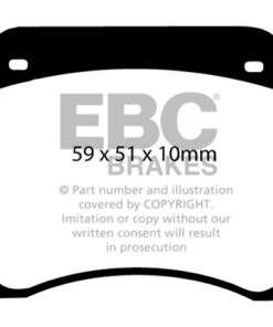 DP4128R EBC Yellowstuff Street and Track Brake Pad Set [Front] - Image 2