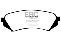 DP41282R EBC Yellowstuff Street and Track Brake Pad Set [Rear] - Image 2