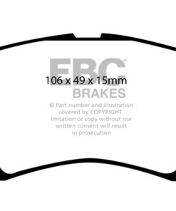 EBC Greenstuff 2000 Brake Pad Set (FRONT) DP21291 - Image 2