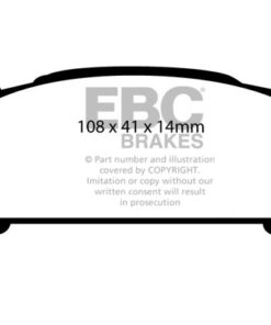 EBC Greenstuff 2000 Brake Pad Set (REAR) DP21293 - Image 2