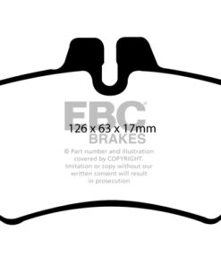 Alternative view of DP41298R EBC Yellowstuff Street and Track Brake Pad Set [Rear]