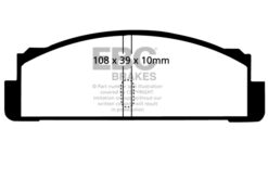 EBC Ultimax OEM Replacement Brake Pad Set DP130 [Rear] - Image 2