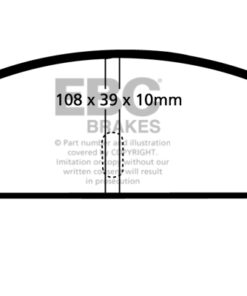 EBC Ultimax OEM Replacement Brake Pad Set DP130 [Rear] - Image 2