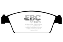 EBC Ultimax Brake Pad Set (FRONT) DP1301 - Image 2