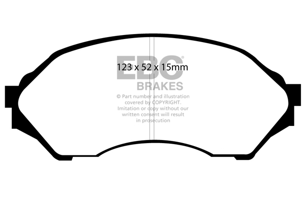 EBC Greenstuff 2000 Brake Pad Set (FRONT) DP21302 - Image 2