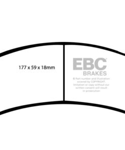 Alternative view of DP41304R EBC Yellowstuff Street and Track Brake Pad Set [Rear]