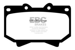 EBC Ultimax OEM Replacement Brake Pad Set DP1319 [Front] - Image 2