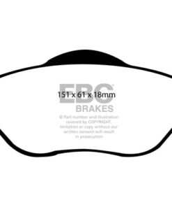 EBC Greenstuff 2000 Brake Pad Set (FRONT) DP21320 - Image 2