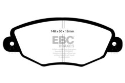 EBC Ultimax OEM Replacement Brake Pad Set DP1322 [Front] - Image 2