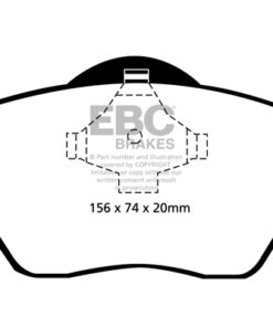EBC Greenstuff 2000 Brake Pad Set (FRONT) DP21324 - Image 2