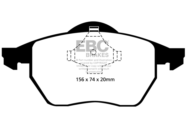 EBC Greenstuff 2000 Brake Pad Set (FRONT) DP21324 - Image 2