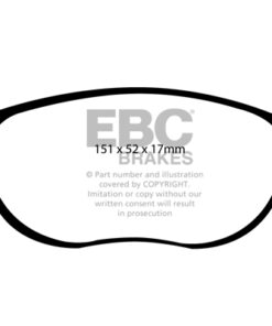 EBC Greenstuff 2000 Brake Pad Set (FRONT) DP21336 - Image 2