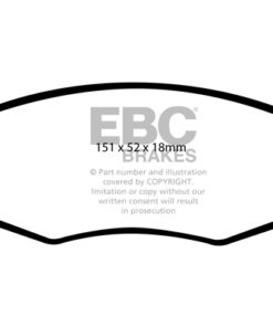 EBC Greenstuff 2000 Brake Pad Set (FRONT) DP21337 - Image 2