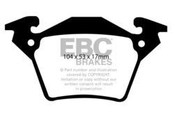 EBC Ultimax OEM Replacement Brake Pad Set DP1343 [Rear] - Image 2