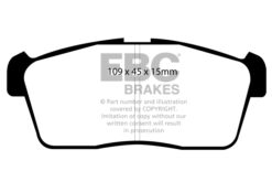 Alternative view of EBC Ultimax OEM Replacement Brake Pad Set DP1344 [Front]