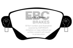 EBC Ultimax OEM Replacement Brake Pad Set DP1350 [Rear] - Image 2