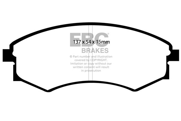 EBC Greenstuff 2000 Brake Pad Set (FRONT) DP21358/2 - Image 2