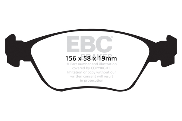 EBC Greenstuff 2000 Brake Pad Set (FRONT) DP21362 - Image 2