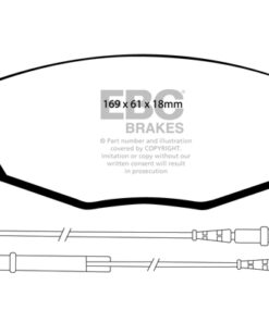 Alternative view of EBC Greenstuff 2000 Brake Pad Set (FRONT) DP21372