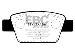 Alternative view of EBC Greenstuff 2000 Brake Pad Set (REAR) DP21381