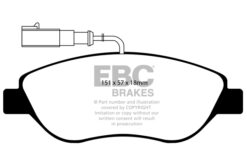 Alternative view of EBC Ultimax OEM Replacement Brake Pad Set DP1382 [Front]