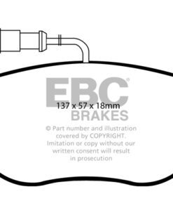 DP41383R EBC Yellowstuff Street and Track Brake Pad Set [Front] - Image 2