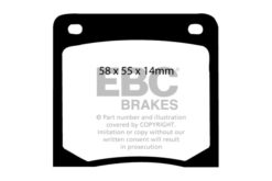 EBC Ultimax OEM Replacement Brake Pad Set DP139 [Front] - Image 2