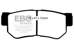 EBC Greenstuff 2000 Brake Pad Set (REAR) DP21392 - Image 2