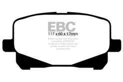 EBC Ultimax OEM Replacement Brake Pad Set DP1399 [Front] - Image 2