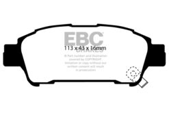 EBC Ultimax OEM Replacement Brake Pad Set DP1401 [Rear] - Image 2