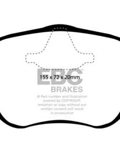 EBC Greenstuff 2000 Brake Pad Set (FRONT) DP21416 - Image 2