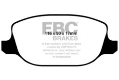 DP41425R EBC Yellowstuff Street and Track Brake Pad Set [Rear] - Image 2